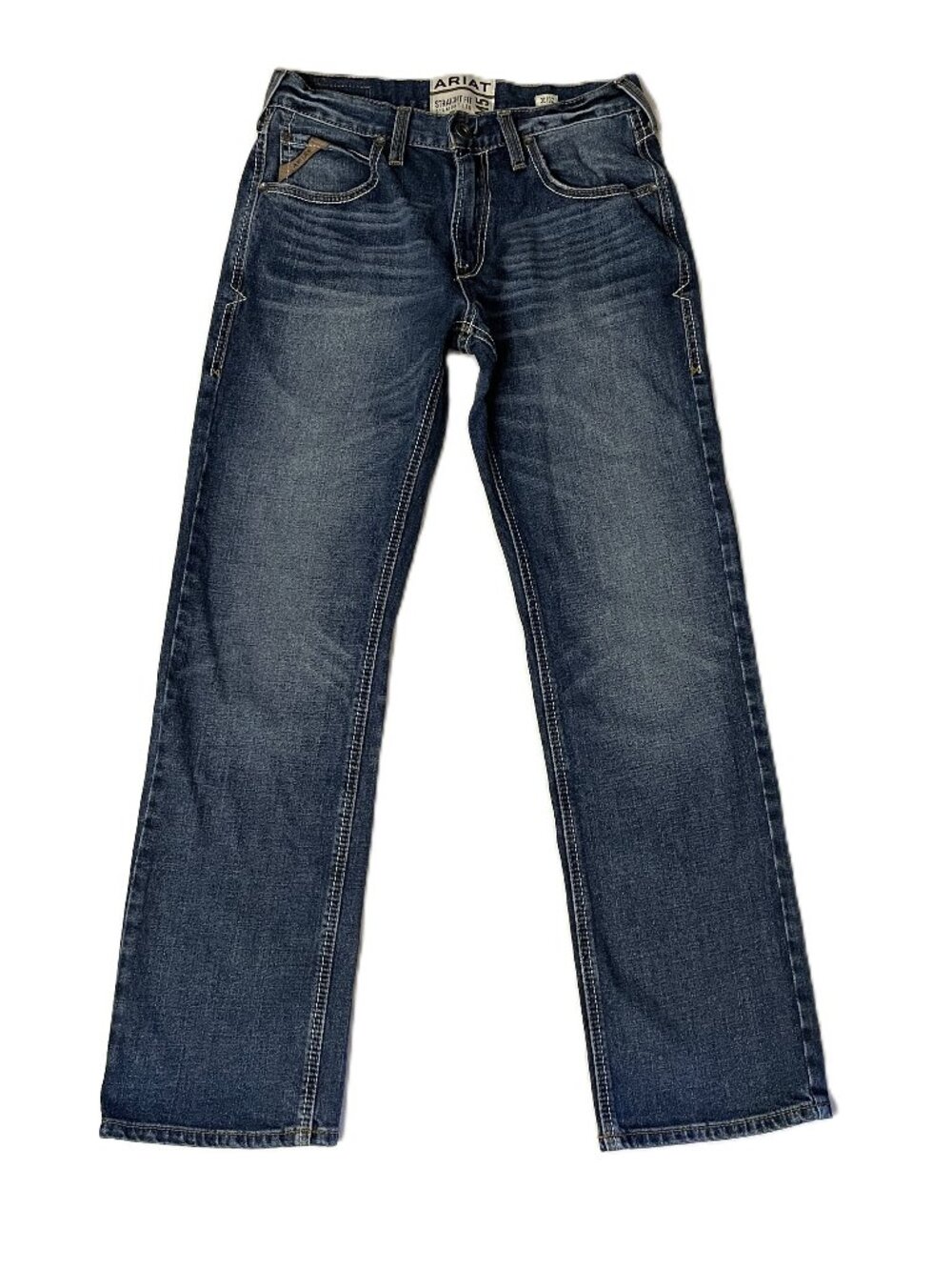 Ariat Rebar M5 Jeans Mens 30x32 Straight Leg Blue Med Wash Heath 10040124